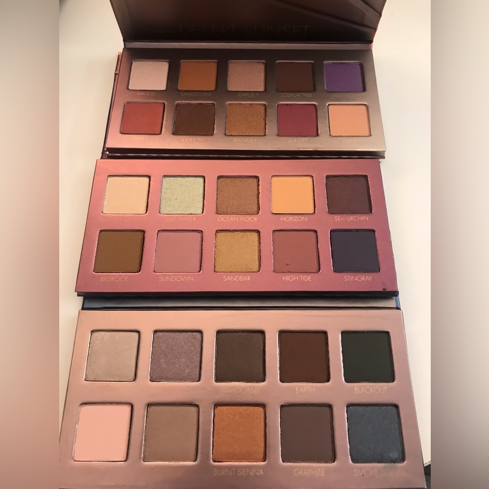 Lorac Cosmetics set of 3 Unzipped Eyeshadow Pallets, new limited edition